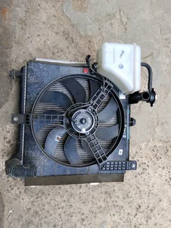 Renault kind set of radiator fan and condenser,