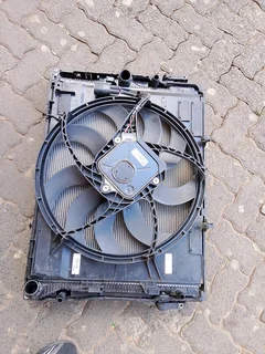 BMW F30, and F32, set of radiator, fan and condenser,