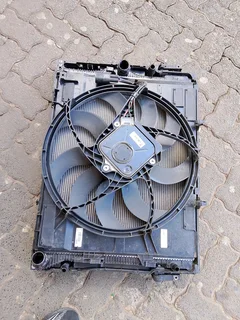 BMW F30, and F32, set of radiator, fan and condenser,
