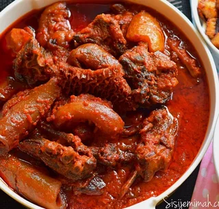 Egusi Soup, Fried Stew, Jollof Rice and Fried Rice