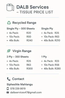 Toilet paper supply R250 48