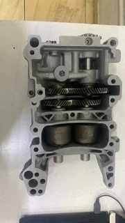 Automotive oil pump with a balance shaft assembly.