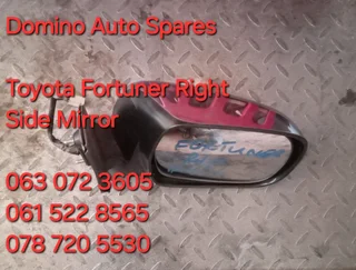 Toyota Fortuner Right Side Mirror For Sale
