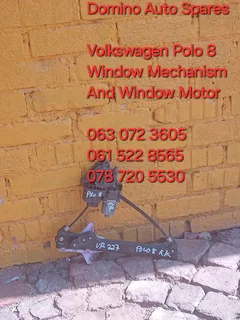 Volkswagen Polo 8 Window Mechanism And  Motor For Sale