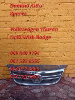 Volkswagen Touran Grill With Badge For Sale