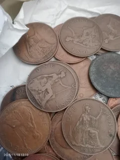 1 Penny coins