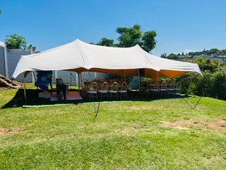 Hire of Waterproof Stretch tent 5mX5m R999 or 5mX10m R1399