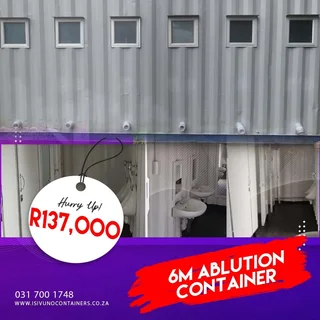 containers, tuck shops,class roms, saloons, offices, toilets