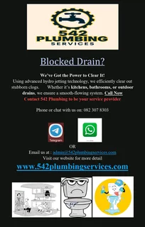 542 Plumbing Services blocked drains