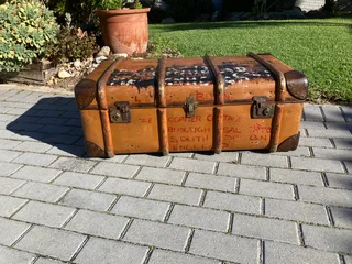Vintage 1940's Steamer Trunk