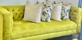 Couch, lime colour