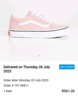 Kids old school pink vans sneakers