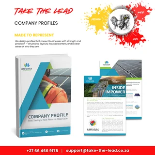 Custom Company Profile Design, Business Portfolio Design, and Corporate Presentations