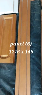 Hardwood wrap doors for kitchen