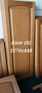 Hardwood wrap doors for kitchen
