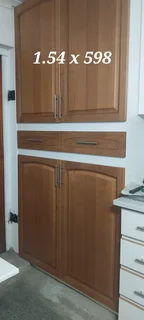 Hardwood wrap doors for kitchen