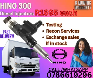 HINO 300 Diesel injectors for sale