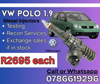 VW POLO 1.9L diesel injector for sale