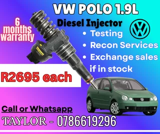 VW POLO 1.9L diesel injector for sale