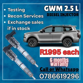 GWM 2.5 L diesel injector for sale