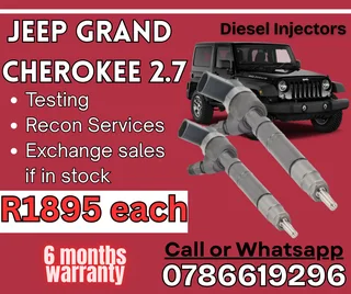 Jeep Grand Cherokee 2.7 Diesel Injector For Sale