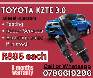 Toyota Kzte 3.0 Diesel Injector For Sale