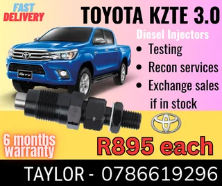 Toyota Kzte 3.0 Diesel Injector For Sale