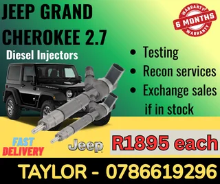 Jeep Grand Cherokee 2.7 Diesel Injector For Sale