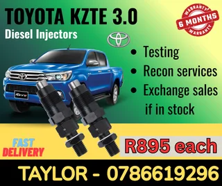 Toyota Kzte 3.0 Diesel Injector For Sale