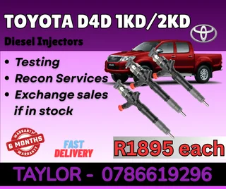 Toyota D4d 1kd/2kd Diesel Injector For Sale