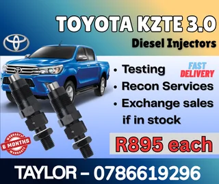 Toyota Kzte 3.0 Diesel Injector For Sale