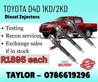 Toyta D4d 1kd/2kd Diesel Injector For Sale