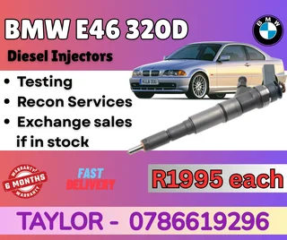 BMW E46 320D diesel injector for sale