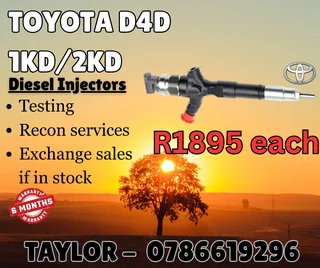 Toyota D4d 1kd/2kd Diesel Injector For Sale