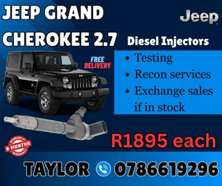 Jeep Grand Cherokee 2.7 Diesel Injectors For Sale