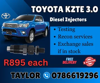 Toyota Kzte 3.0 Diesel Injector For Sale