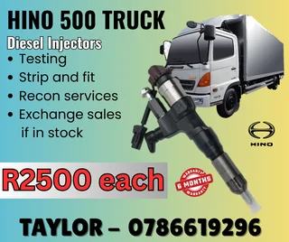 Hino 500 Truck Diesel Injector For Sale