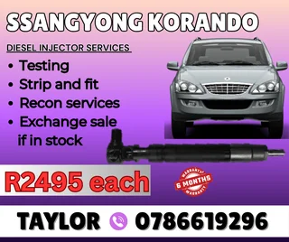 Ssangyong Korando Diesel Injector For Sale