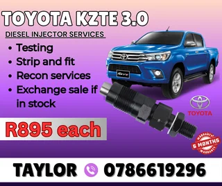 Toyoya Kzte 3.0 Diesel Injector Sale