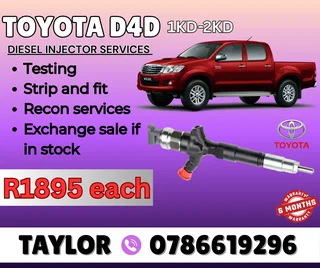 Toyota D4d 1kd/2kd Diesel Injector For Sale