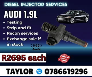 AUDI 1.9L diesel injector for sale