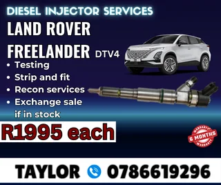 Land Dover Freelander Dtv4 Diesel Injector For Sale