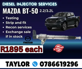 Mazda Bt-50 2.2/3.2l Diesel Injector For Sale