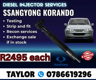 Ssangyong Korando Diesel Injector For Sale