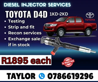 Toyota D4d 1kd-2kd Diesel Injector For Sale