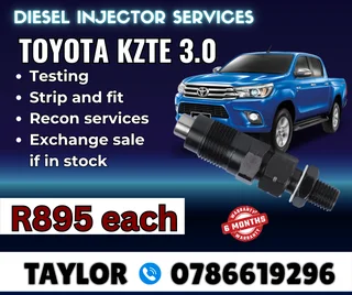 Toyota Kzte 3.0 Diesel Injector For Sale