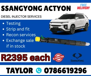 Ssangyong Actyon Diesel Injector For Sale