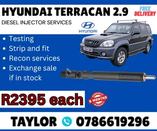 Hyundai Terracan 2.9 Diesel Injector For Sale