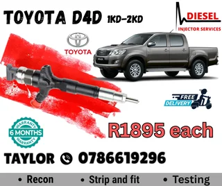 Toyota D4d 1kd-2kd - Diesel Injector For Sale