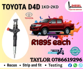 Toyota D4d 1kd/2kd - Diesel Injector For Sale